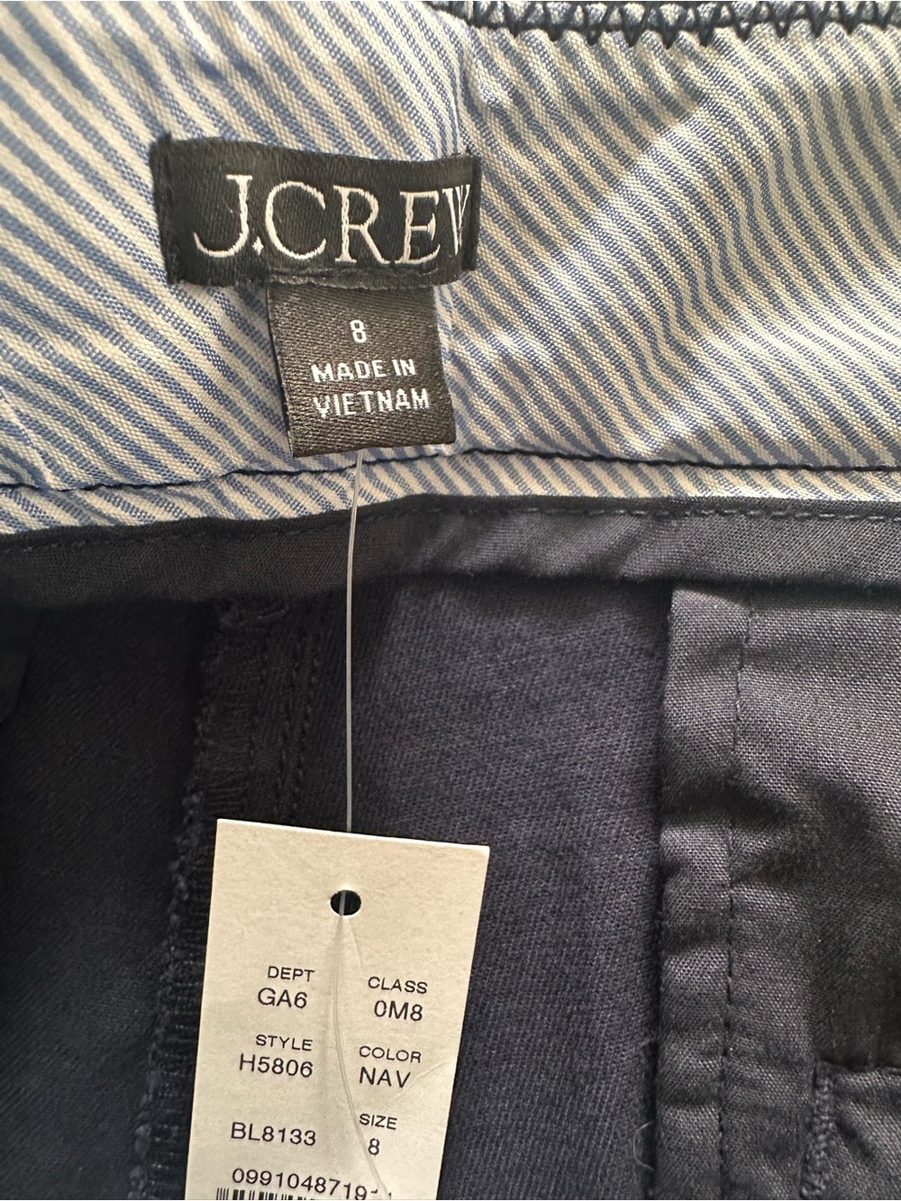 J.Crew 4" Chino Shorts – Navy Blue – Women's Size 8 - Picture 8 of 14